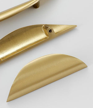 Solid Brass Cabinet Cup Pulls - Furniture for Cabinets & Drawers - #3 - 144mm / 1pc
