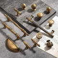 Solid Brass Cabinet Cup Pulls - Antique Bronze Finish for Cabinets - #1 - 28mm / 1pc