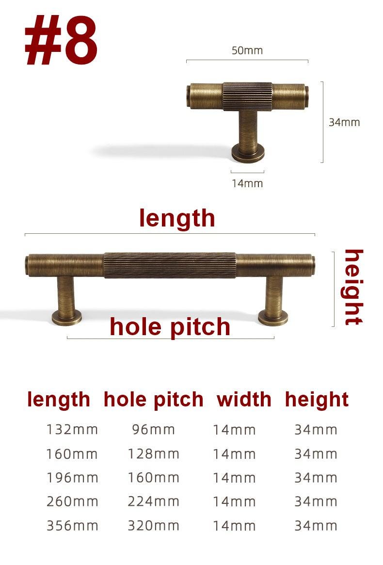 Solid Brass Cabinet Cup Pulls - Antique Bronze Finish for Cabinets - #3 / 1pc