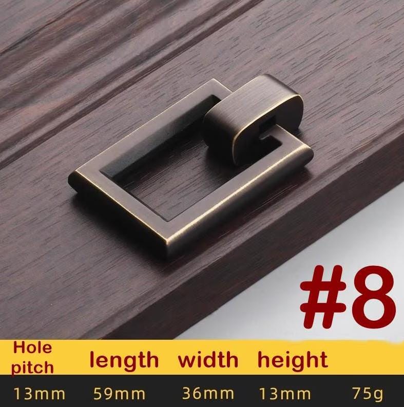 Solid Brass Cabinet Cup Pulls - Antique Bronze Finish for Cabinets - view 2