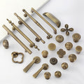 Solid Brass Cabinet Cup Pulls - Antique Bronze Finish for Cabinets - #1 - 19mm / 1pc