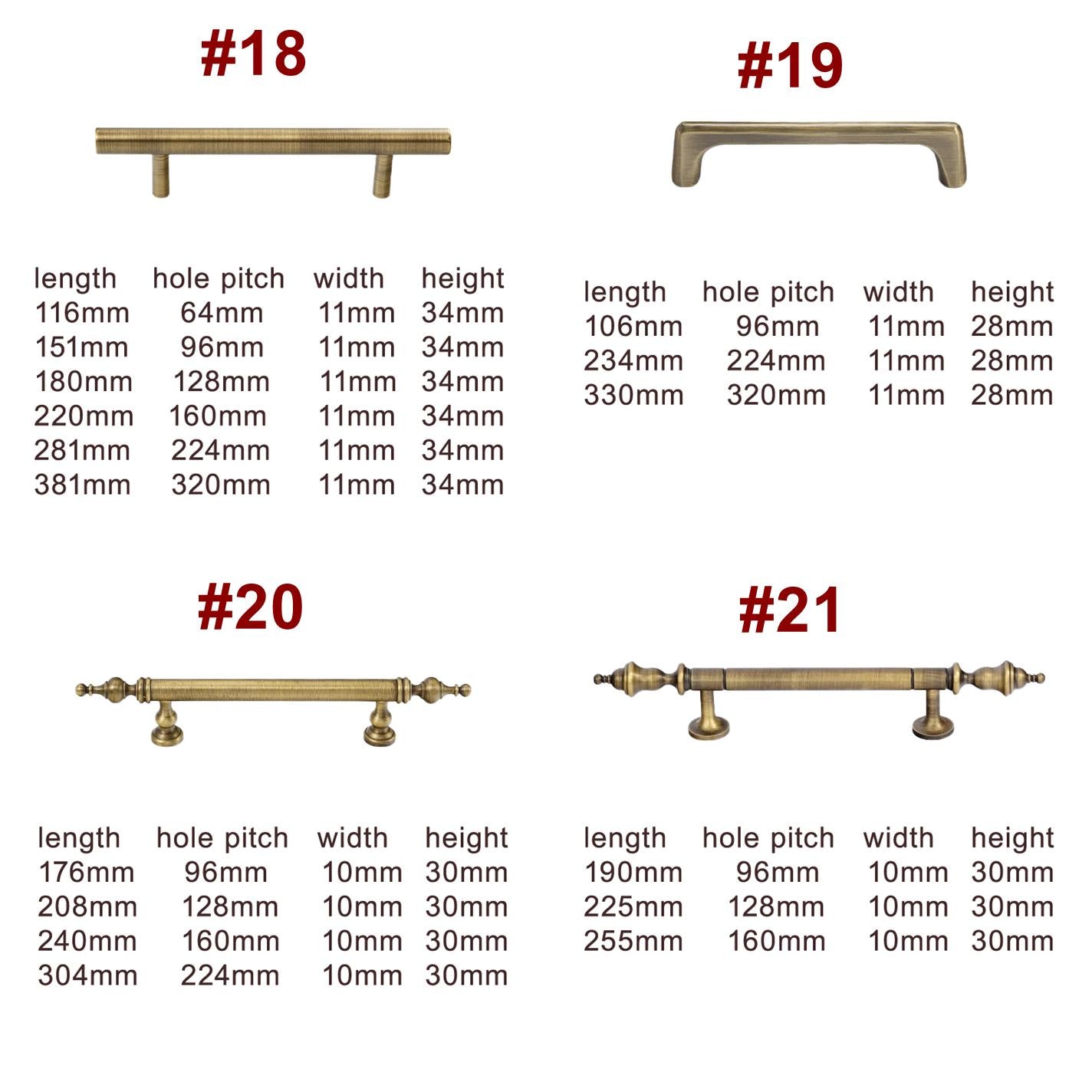 Solid Brass Cabinet Cup Pulls - Antique Bronze Finish for Cabinets - #4 / 1pc