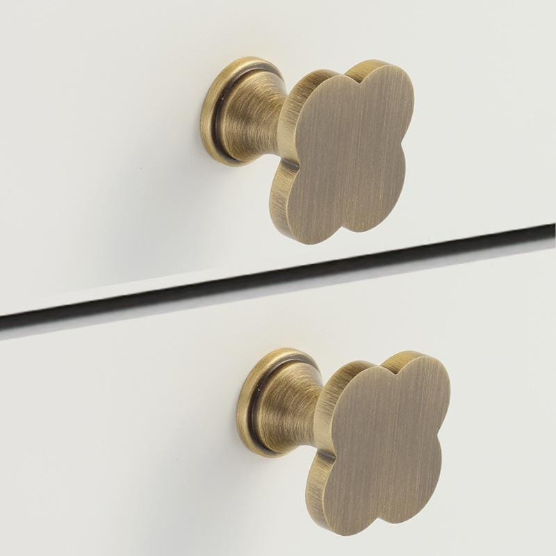 Solid Brass Cabinet Cup Pulls - Antique Bronze Finish for Cabinets - #5 - 30mm / 1pc