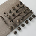 Dark Antique Brass Solid Brass Cabinet Knobs & Pulls - #1