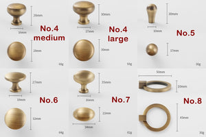 Solid Brass Cabinet Cup Pulls - Bronze Finish Decorative Hardware - No.2 large / 1pc