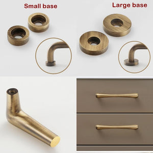 Solid Brass Cabinet Cup Pulls - Bronze Finish Decorative Hardware - No.4 medium / 1pc