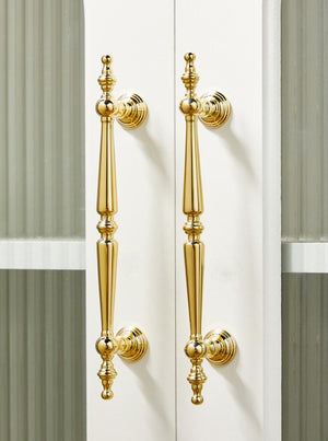 Solid Brass Cabinet Cup Pulls - Gold Finish for Cabinets & Drawers - #4 - 25mm / 1 pc
