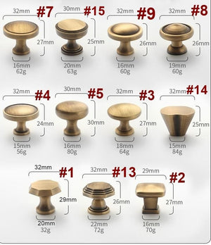 Solid Brass Cabinet Cup Pulls - Vintage Hardware for DIY Projects - #4 / 1pc