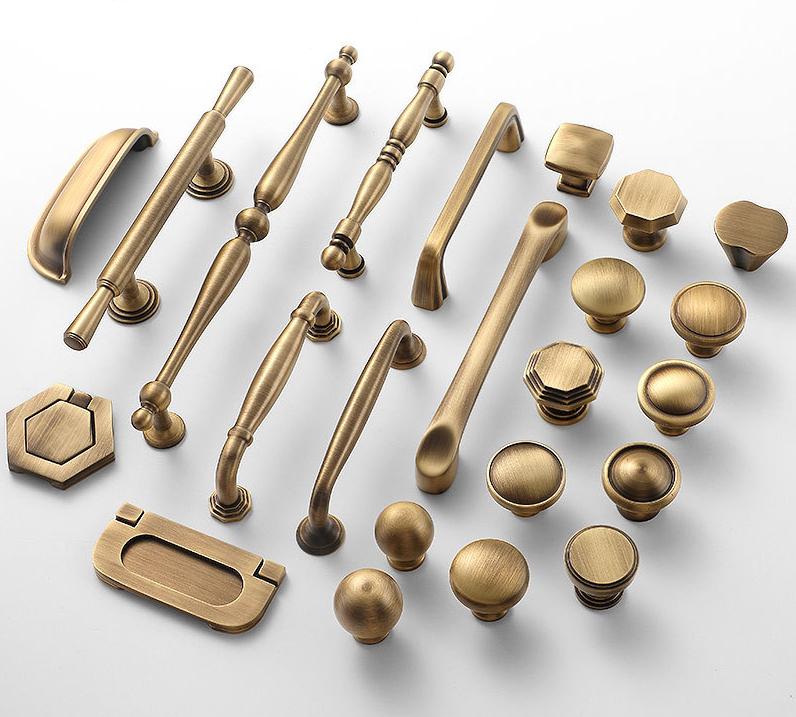 Solid Brass Cabinet Cup Pulls - Vintage Hardware for DIY Projects - #8 / 1pc