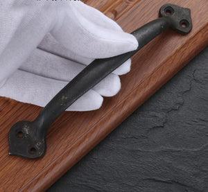 Solid Brass Cabinet Edge Pulls - Black Finish Decorative Hardware - view 8