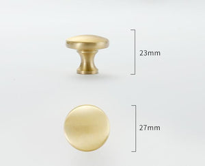 Solid Brass Cabinet Pulls & Knobs - Brass Color Finish for Cabinets - view 3