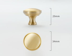 Solid Brass Cabinet Pulls & Knobs - Brass Color Finish for Cabinets - view 4