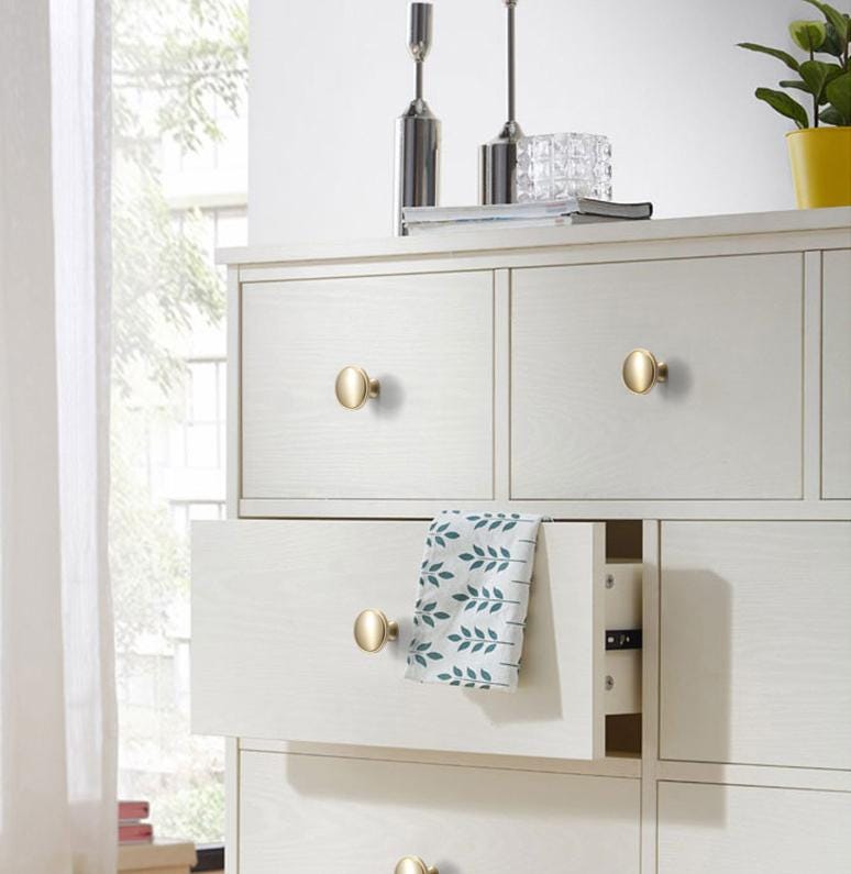 Solid Brass Cabinet Pulls & Knobs - Brass Color Finish for Cabinets - view 8