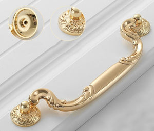 Solid Brass Cabinet Pulls & Knobs - Gold Finish Furniture Hardware - view 6