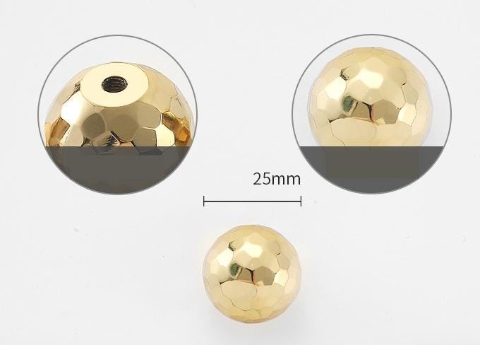 Solid Brass Cabinet Pulls & Knobs - Gold Finish Furniture Hardware - view 7