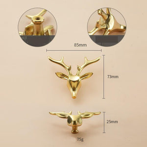 Solid Brass Cabinet Pulls & Knobs - Gold Finish Furniture Hardware - view 3