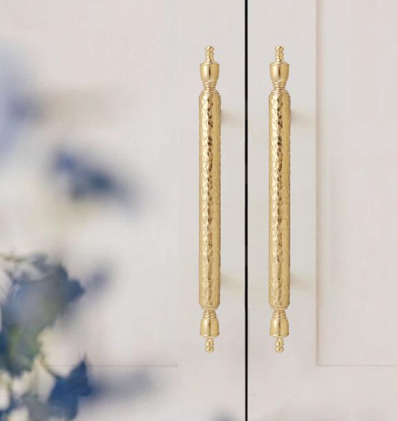 Solid Brass Cabinet Pulls & Knobs - Gold Finish Furniture Hardware - view 4