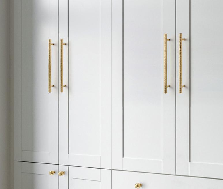 Solid Brass Cabinet Pulls & Knobs - Gold Finish Furniture Hardware - No.8 238mm / 1pc