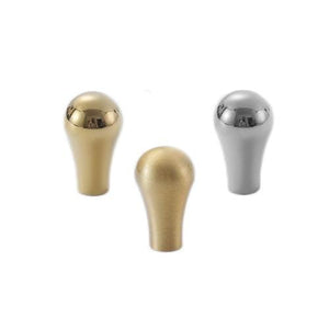 Solid Brass Cabinet Pulls & Knobs - Silver Finish for Wardrobes - #1 Brass / 1pc