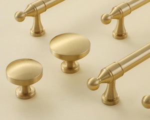 Solid Brass Cabinet Pulls & Knobs - Brass Color Finish for Cabinets - view 6