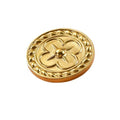 Solid Brass Floral Cabinet Pulls & Knobs - Gold Finish for Cabinets - #20 / 1pc