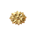 Solid Brass Floral Cabinet Pulls & Knobs - Gold Finish for Cabinets - #10 / 1pc