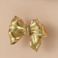 Solid Brass Floral Cabinet Pulls & Knobs - Gold Finish for Cabinets - #18 / 1pc