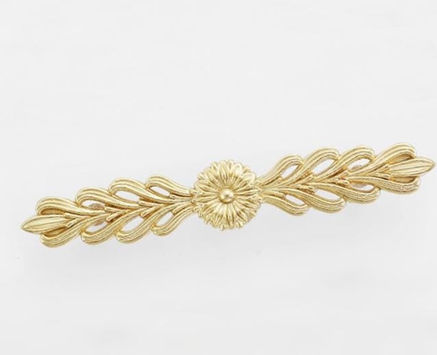 Solid Brass Floral Cabinet Pulls & Knobs - Gold Finish for Cabinets - view 8