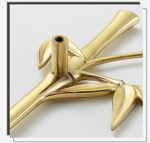 Solid Brass Floral Cabinet Pulls & Knobs - Gold Finish for Cabinets - view 9