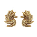Solid Brass Floral Cabinet Pulls & Knobs - Gold Finish for Cabinets - #11 / 1pc