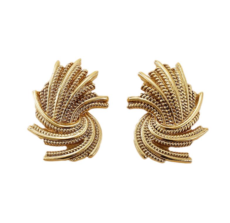 Solid Brass Floral Cabinet Pulls & Knobs - Gold Finish for Cabinets - #11 / 1pc