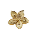 Solid Brass Floral Cabinet Pulls & Knobs - Gold Finish for Cabinets - #9 / 1pc