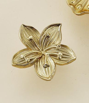 Solid Brass Floral Cabinet Pulls & Knobs - Gold Finish for Cabinets - view 7