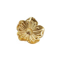 Solid Brass Floral Cabinet Pulls & Knobs - Gold Finish for Cabinets - #14 / 1pc