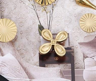 Solid Brass Floral Cabinet Pulls & Knobs - Gold Finish for Cabinets - view 3