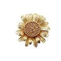 Solid Brass Floral Cabinet Pulls & Knobs - Gold Finish for Cabinets - #17 / 1pc