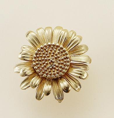 Solid Brass Floral Cabinet Pulls & Knobs - Gold Finish for Cabinets - view 6