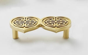 Solid Brass Floral Cabinet Pulls & Knobs - Gold Finish for Cabinets - view 8