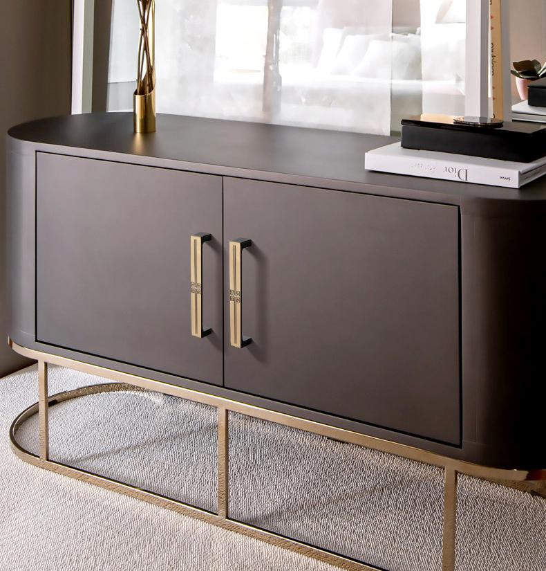 Solid Brass Geometric Cabinet Pulls & Knobs - Black Finish Hardware - #3 Black Bronze / 1pc