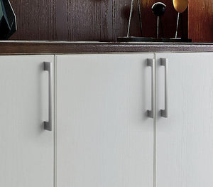 Solid Brass Geometric Cabinet Pulls & Knobs - Matte Gold Finish - Brass - 288mm / 1pc