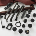 Black Solid Brass Geometric Cabinet Knobs & Pulls - #1
