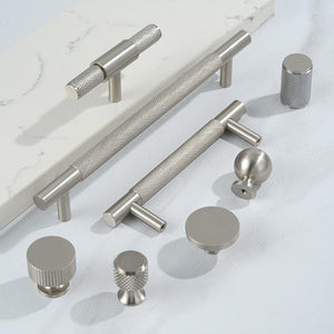 Solid Brass Knurled Cabinet Pulls & Knobs - Antique Bronze Finish - #9 96mm Brass / 1pc