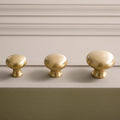 Solid Brass Knurled Cabinet Pulls & Knobs - Chrome Finish Hardware - 25mm Brass / 1pc