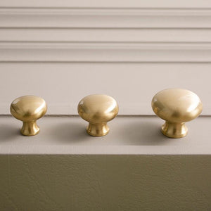 Solid Brass Knurled Cabinet Pulls & Knobs - Chrome Finish Hardware - 25mm Brass / 1pc