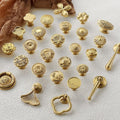 Solid Brass Lotus Cabinet Pulls & Knobs - Bronze Finish Hardware - #1 / 1pc