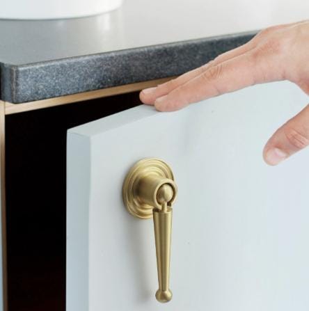 Solid Brass Lotus Cabinet Pulls & Knobs - Bronze Finish Hardware - #10 / 1pc