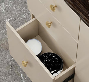 Solid Brass Lotus Cabinet Pulls & Knobs - Gold Finish for Cabinets - view 6