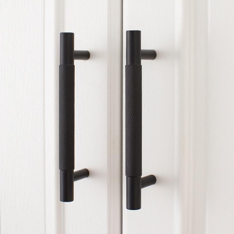 Solid Brass Mid-Century Cabinet Pulls & Knobs - Black Finish - view 10