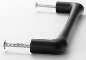 Solid Brass Minimalist Cabinet Pulls & Knobs - Black Finish Hardware - #2 Black 320mm / 1pc