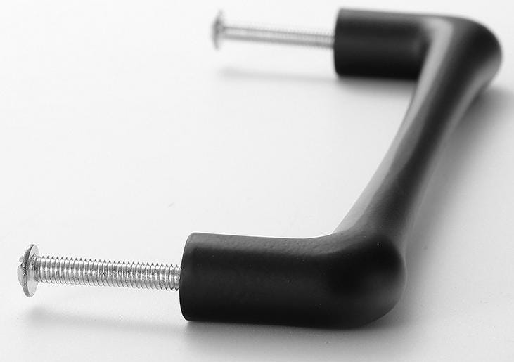 Solid Brass Minimalist Cabinet Pulls & Knobs - Black Finish Hardware - #2 Black 320mm / 1pc
